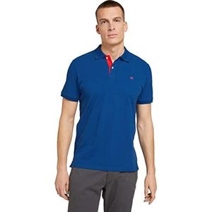 TOM TAILOR Mannen Basic Piqué poloshirt 1027713, 11132 - Advanced Blue, 3XL
