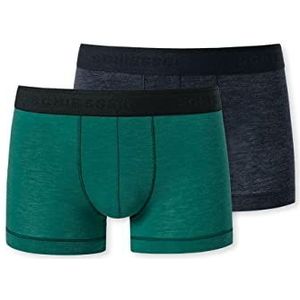 Schiesser Jongens 2PACK Shorts Onderbroeken Ondergoed Multicolor Groen, 140, meerkleurig groen, 140 cm