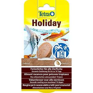 Tetra Holiday vakantievoer - gelvoerblok visvoer voor een evenwichtige voeding van alle siervissen gedurende een langere periode, 30 g