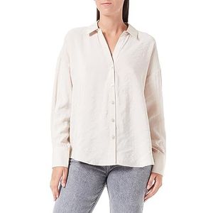 VMQUEENY LS Oversize shirt WVN GA NOOS, Pumice Stone, XS