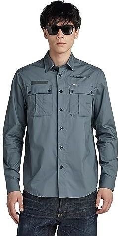 Police Regular Shirt LS, Grijs (Axis D23562-4481-5781), M