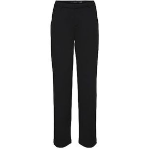 VERO MODA VMZAMIRA damesbroek, middelhoge taille, zwart, L / 30L