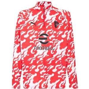 Puma - Ac Milan 25/26 - Sweatshirt - Met Halve Rits