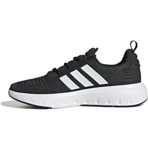 adidas Swift Run 23 Hardloopschoenen voor heren, zwart/Ftwbla/Ftwbla, maat 42 2/3, Veelkleurig (Negbás Ftwbla Ftwbla)