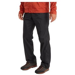 Marmot PreCip Eco broek met volledige rits voor heren, lang, waterdicht, ademend, lichtgewicht, wandelen, winddicht, zwart, XL