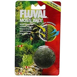 Fluval Moos Ball voor het verminderen van organische stoffen, voor aquaria, behandeld 30 tot 60 liter