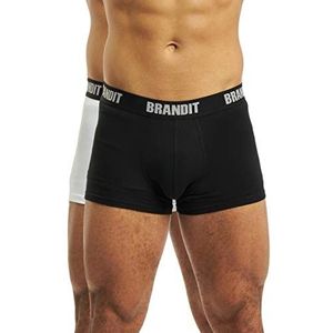 Brandit Boxershort logo, set van 2, verschillende camouflagekleuren, wit en zwart., L