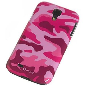 muvit MUCOVCF29005 Roze Camouflage Achterdekking/Beschermhoes Samsung I9500 Galaxy S4