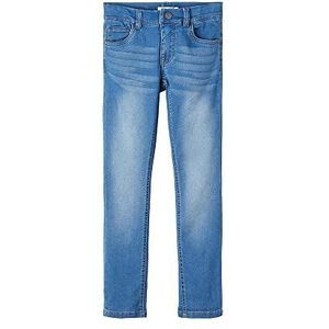 NAME IT meisjes broek, blauw (medium blue denim), 98