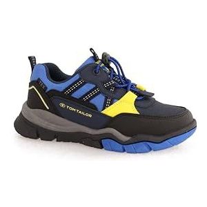 TOM TAILOR Jongens 6370010001 Sneakers, Black Navy Yellow, 33 EU