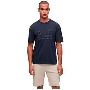 BOSS Heren T-shirt, Dark Blue402, S