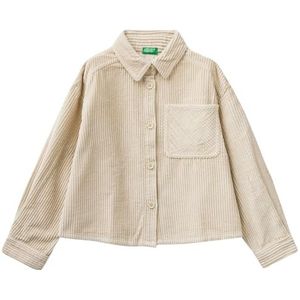 United Colors of Benetton Shirt voor meisjes en meisjes, Wood Ash 1j4, 140