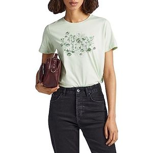 Pepe Jeans Damesblouse Alice, Groen (Bleach Green), S
