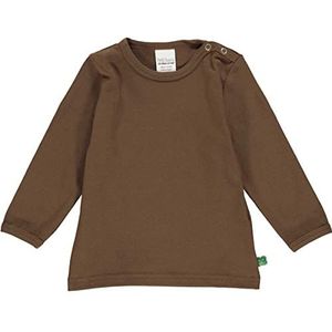 Fred's World by Green Cotton Alfa T-shirt voor babymeisjes, Bruin Mist, 68 cm