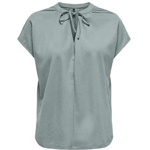 Only - Casual T-shirt - Gemêleerd Walnut - 53% Viscose 47% Nylon