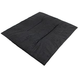 Hobbydog R1 PUBCZW6 kussen van suède voor hondenkenners maat R1-36 x 30 cm zwart suède bed bed hondenmat slim mat matras slaapplaats, XS, zwart, 100 g