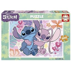 Educa - Kinderpuzzel met 300 stukjes | Disney Stitch. Afmetingen: 40 x 28 cm. Aanbevolen voor kinderen vanaf 8 jaar (19964)