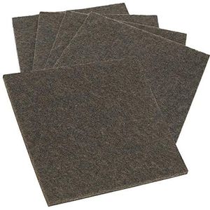 Adsamm FP-35-SA-BR-100100-5 FP-35-SA-BR-100100 5 x viltglijders, bruin, 100 x 100 mm