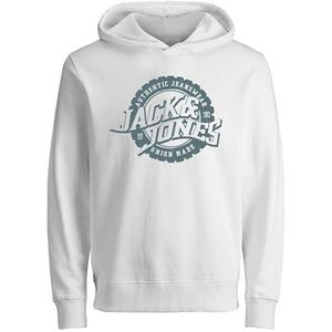 JACK & JONES Junior Jprblubaron Sweat Hood FST Jnr, wit, 176