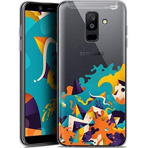 Beschermhoes voor 6 inch Samsung Galaxy A6 Plus 2018, ultradun, motief golven