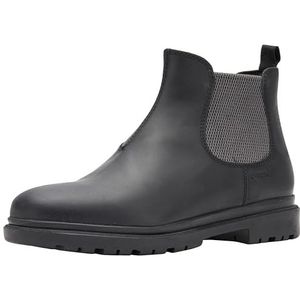 Geox Heren U ANDALO enkellaars, zwart/donkergrijs grijs, 42 EU, Black Dk Grey, 42 EU