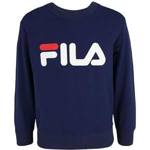 FILA unisex - kinderen Babina Greda Classic Logo Crew Sweatshirt, Middeleeuws blauw, 122-128