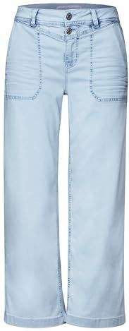 Street One - Culotte - Gebleekte Wassing - Katoenmix