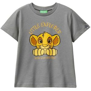 United Colors of Benetton T-shirt voor kinderen en jongeren, Grijs, 2 anni