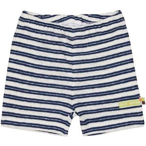 loud + proud Uniseks kinderring met linnen, van biologisch katoen, GOTS-gecertificeerd, casual shorts, ultra marine, 62-68