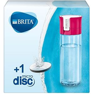 BRITA Waterfilterfles, vermindert chloor en organische onzuiverheden, BPA-vrij, roze, 600 ml