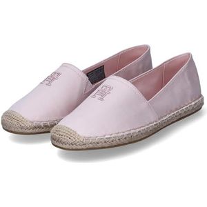 Tommy Hilfiger Geborduurde platte espadrille voor dames Fw0fw07721, Roze Whimsy Roze, 37 EU