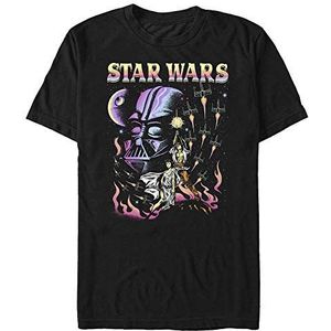 Star Wars: A New Hope - Blacklight Dark Side Unisex Crew neck T-Shirt Black M