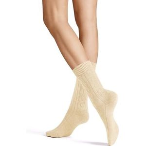 Hudson dames sokken winter plait zacht, flanel gemêleerd., 35-38 EU
