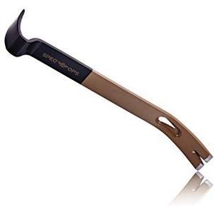 Spec Ops Gereedschap 38 cm Plat Breekijzer, Koevoet, Gebogen Tuimelkop, Druppelvormige Nageltrekker, Koolstofstaal