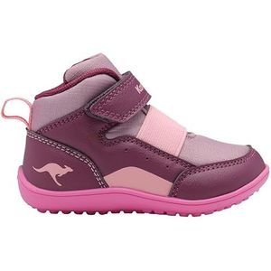 KangaROOS K-BFI Peppy EV Sneakers voor jongens en meisjes, BlackBerry/Daisy pink, 29 EU, Blackberry Daisy Pink, 29 EU