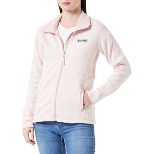 Columbia W Sweater Weather Full Zip Poloshirt met lange mouwen, Rood, XL Dames, Rood, XL