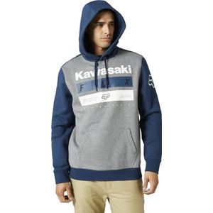 Fox Racing Heren Kawasaki pullover fleece capuchon-sweatshirt, donker indigoblauw, klein