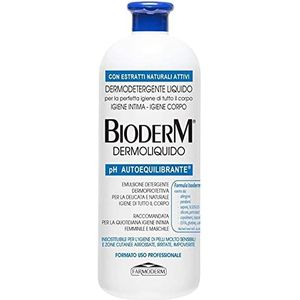 Bioderm Dermoliquido - Dermoprotectieve douchegel voor de gevoelige huid - Babybadgel - Geschikt voor de dagelijkse intieme hygiëne van vrouwen en mannen - Zonder parabenen, Ideaal voor senioren