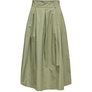 Rok - Geplooid Detail - Geweven Stof - Lang