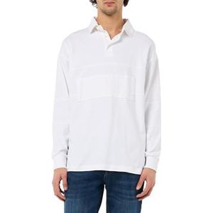 United Colors of Benetton Poloshirt voor heren, Wit, 3XL