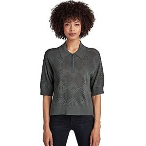 G-STAR RAW Pointelle Slim Polo Sweater voor dames