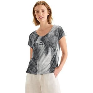 Street One dames zomer shirt batik, zwart, 38
