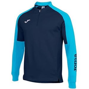 Joma Eco Championship Sweatshirt voor heren, marineblauw (Navy Blue/Fluorescent Turquoise), maat 2XS