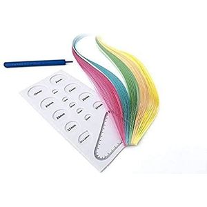 Artemio Kit voor beginners quilling papier, regenboog, 10,5 x 1,5 x 30 cm