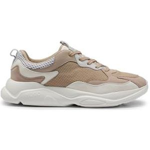 HUGO Leon_Runn_mxmt Hardloopschoenen voor heren, medium beige, 43 EU