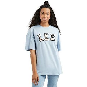 Lee Dames Relaxed Crew Neck T-Shirt, Shy Blue, 4X-Large