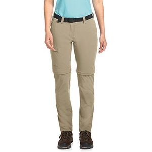 Maier Sports dames Inara slim zip wandelbroek, afritsbare outdoorbroek, trekkingbroek met afneembare broekspijpen, slim fit