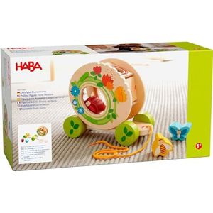 HABA Trekfiguur bloemenweide, houten speelgoed, aantrekspeelgoed, voor kinderen vanaf 1 jaar