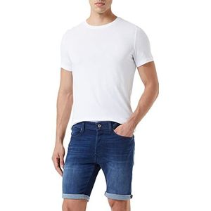 Replay Heren RBJ.901 Powerstretch Denim Jeansshorts, 009 MEDIUM Blue, 36