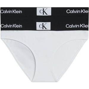 Calvin Klein 2Pk bikini voor meisjes, Pvhwit/Pvhzwart, 10-12, Pvhwhite/Pvhblack, 10-12 jaar